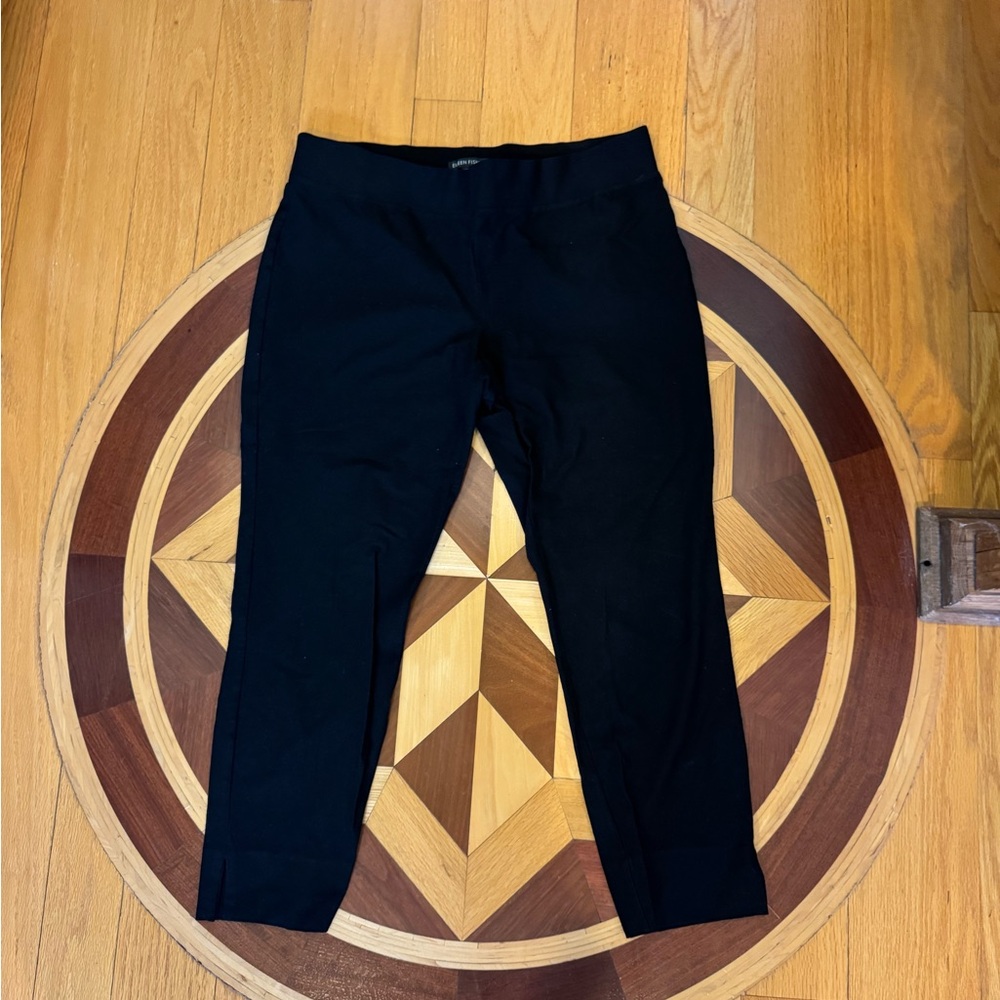 Eileen Fisher Classic Black Cropped Pants Size M